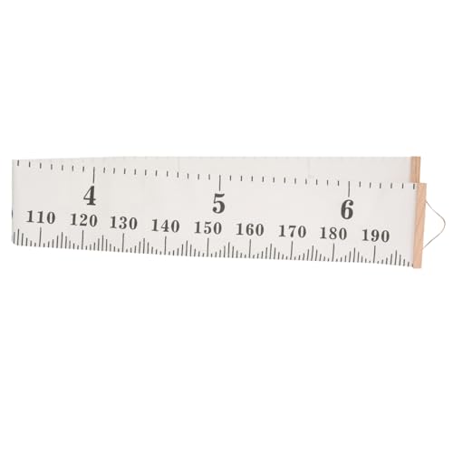 MUELODSIC Regla de Medición de Infantil de Lona y Madera Nórdico Decoración para Pared de Habitación Infantil Medidor Práctico para Bebés