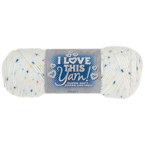 Image of Hobby Lobby Print I Love This Yarn, 444 Fruit Salad, Set of 2 | 4 Medium Weight, 252 Yards Per Skien, For Crocheting & Knitting