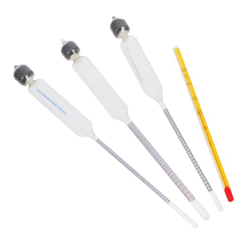 PRETYZOOM Triple Scale Hydrometer for Wine Beer Accurate Sugar Measurement Thermometer for Home