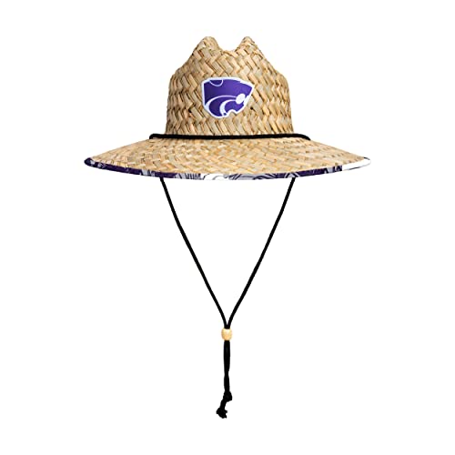Image of FOCO NCAA Mens NCAA College Team Logo Floral Straw Sun Hat