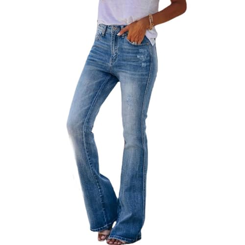 Micro Flared Jeans for Women, Slim Waist, 2024 Autumn and Winter New Flared Pants