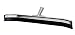 Haviland 036C Synthetic Rubber Buna Blend Standard Duty Curved Floor Squeegee, 36" Length, Black
