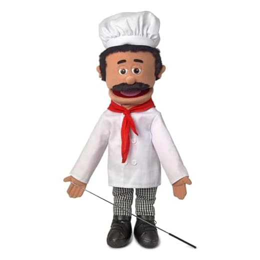 25" Chef Luigi, Full Body, Ventriloquist Style Puppet