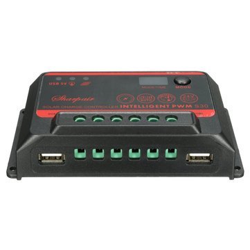 3NH 10A/20A/30A Lcd Solar Controller Dual Usb Port 12V/24V Auto Battery Regulator