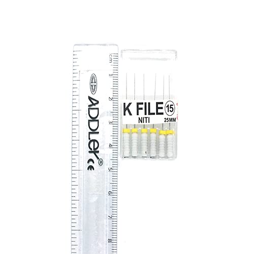 ADDLER DENTAL STRENGTH NITI K FILE 25 MM ROOT CANAL FILES SIZE 15.