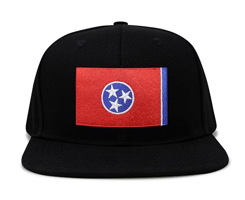 Image of International Tie State Hat for Men and Women, Adjustable Snapback Trucker Baseball Cap with Embroidered Patch