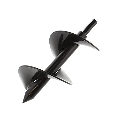 7Penn Garden Plant Flower Bulb Auger 3in x 7in Rapid Planter – Post or Umbrella Hole Digger for 3/8in Hex Drive Drill