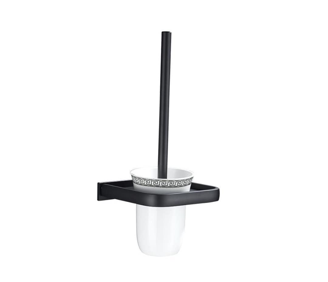 Szczotka Toaletowa Szczotka do WC Szczotka Do WC Naścienna I Uchwyt Łazienka Czarna Ceramiczna Szczotka Do WC Zestaw Długa Rączka Szczotka Do WC Szczotka Do Szorowania Szczotka do Toalety Uchwyt na sz