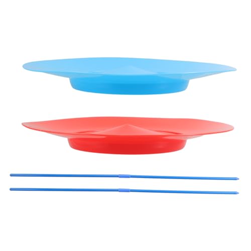 KICHOUSE Juggling Set for Boys and Girls Adults: 2pcs Sticks Plates Clubs for Circus Acts and Skill Development