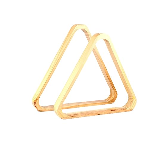 Abaodam Solid Color Wooden Triangle Billiard Rack Frame Lightweight Pool Table Accessory Durable Snooker Ball Holder for Standard Balls for Game Organization