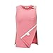 HORSSLE Unisex Shoulder Surgery Shirts, Comfy After Surgery Clothes, Rotator Cuff Recovery Snap-Access Tank Tops Pink