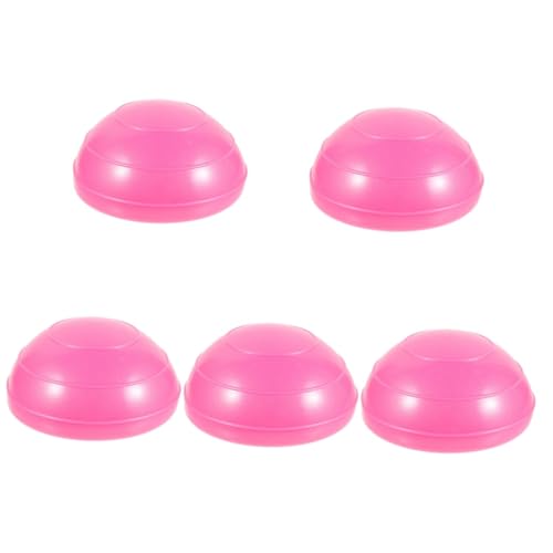 Kisangel 5 Piezas De Bolas De Pelota De Estabilidad Gimnasia Cojín Tambaleante Bolas Blandas Pelota De Ejercicio De Tenis De Esponja Yoga Rosy De Polivinilo