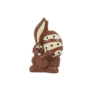 Klett Schokolade Haashaas met paasei van melkchocolade – paashaas chocolade – cadeau voor Pasen, 150 g