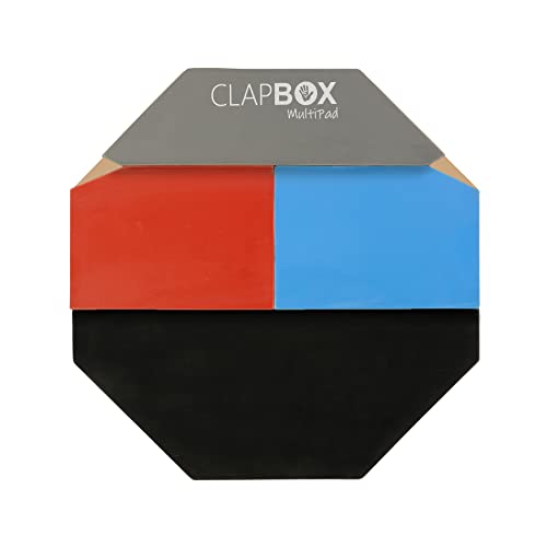 Image of Clapbox Multipad Drum Practice Pad - 4 Different surfaces, 12 inches (Practice Pad Only)