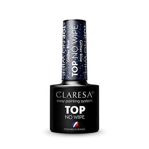 Claresa Top No Wipe Glitter Argento 5Ml