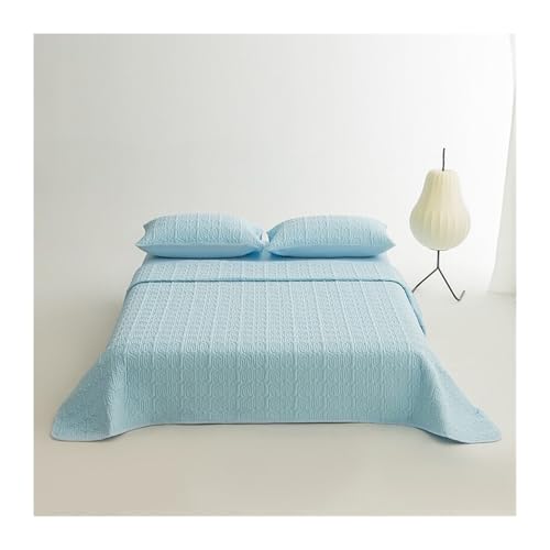 GBHMJU Colcha boutí Reversible para Primavera, Verano, otoño e Invierno Nylon-Spandex Cool-Feel Cubre Cama Multiuso Cama 90/135/150/180cm(Blue,220x235cm 1 Piece)