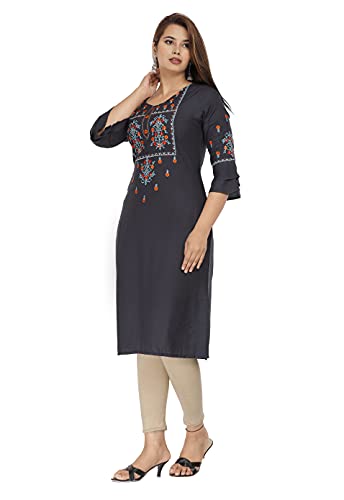 Image of Chahit Women's Rayon Straight Kurta
