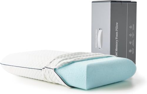 Image of WEEKENDER Gel Memory Foam Pillow - Standard Size - Medium Firm Feel - Neck and Shoulder Support - Side & Back Sleepers - Home, Hotel, & Hospital Essentials - CertiPur Certified (Pack of 6)