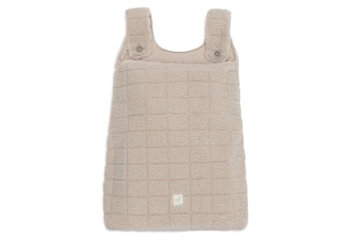 Sac de rangement en teddy doux warm sand 65x42x3 cm pour parc et lit