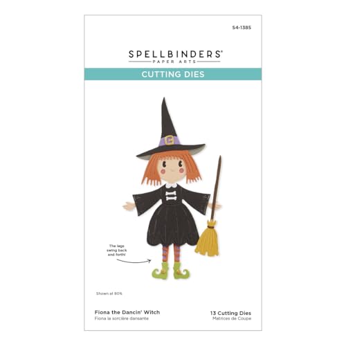 Matrices de découpe Spellbinders Happy Haunting Fiona sorcière articulée