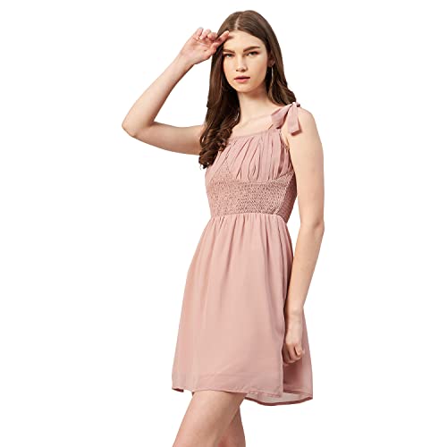 Image of Rare Women's Polyester A-Line Above The Knee Casual Dress
