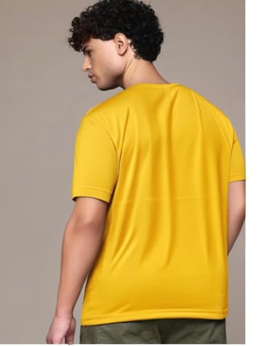 Image of Mack Jonney Regular Solid Cotton Blend V Neck T Shirt for Men
