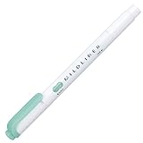 Zebra B-WKT7-MBG Highlighter, Mild Liner, Blue Green, 10 Pieces