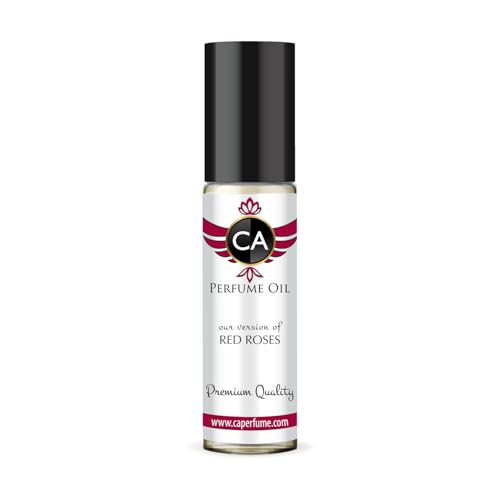 CA Perfume Impression of Red Roses for Women Fragrance Oil Floral Green Scent Long Lasting Perfumes for Women Travel Size TSA Ready Mini Parfum Body Oil Roll-on 0.33 Fl Oz 10ml