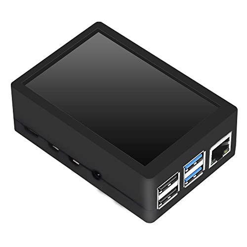 Image of GeeekPi 3.5 inch Touch Screen with Case for Raspberry Pi 4, with Fan and Heatsinks, 320x480 Resolution TFT LCD Display for Raspberry Pi 4 Model B (Pi Board NOT Included)