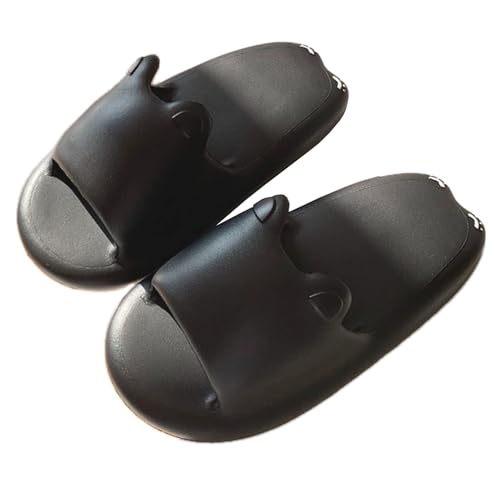 EVA Thick Sole Cat Slippers for Women，Cute and Comfy Summer Bathroom & Home Slides with Soft Cushioning