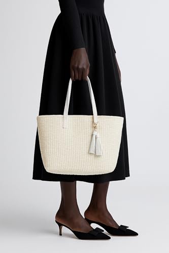 Image of YXILEE Straw Bags For Women | M Size Travel Straw Totes Bag Woven Summer Handmade Shoulder Bag Handbag