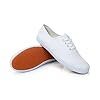 Womens Classic White Canvas Low Top Sneakers Lace up Tennis Shoes Lightweight Casual Comfortable Skate Casual Shoes Rubber Sole Canvas Sneakers #1