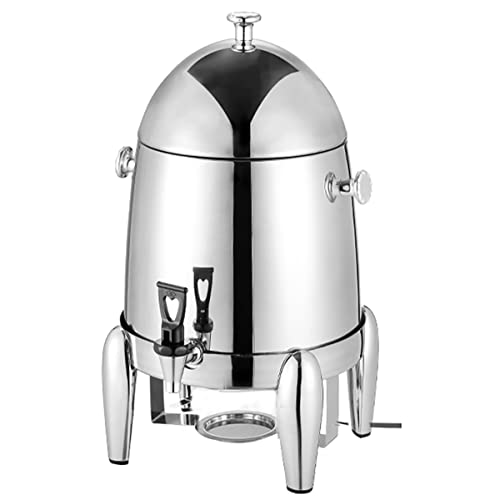 Commercial Electric Catering Urn - 2.8 Gallon Hot Water Boiler Dispenser with Lid for Hospitality and Events - 400W Clear Design
