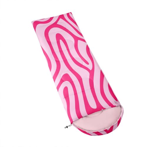 Erosebridal Abstract Geometric Sleeping Bag Trippy Stripes Camping Sleeping Bag miniatura 3