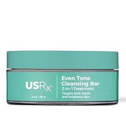 Urban Skin Rx Even Tone Cleansing Bar | 3-in-1 Multitasking Treatment Daily Cleanser, Exfoliator, & Mask | Targets Uneven Skin & Improves the Appearance of Dark Spots | Includes Applicator | 2.0 Oz