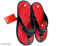 Image of Acupressure Magnetic Therapy Sandals | Foot Relaxer| Foot Massager Slipper| Rotating Acupressure Foot Slippers for Men & Women chappals acupressure yoga slippers with magnetic therapy (5)