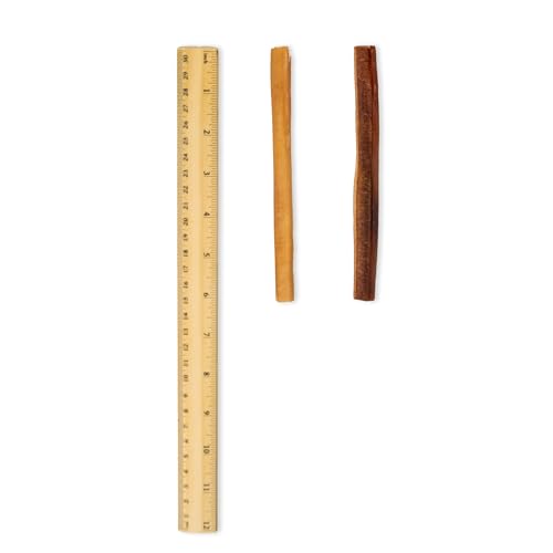Image of GigaBite Bully Sticks for Dogs All Natural Beef Pizzle Dog Chews, Odor & Rawhide Free Dog Treats, Long Lasting High Protein Chews Digestible Dental Dog Treat - Sticks (Medium Half-Cut 6 inch), Pack of 20