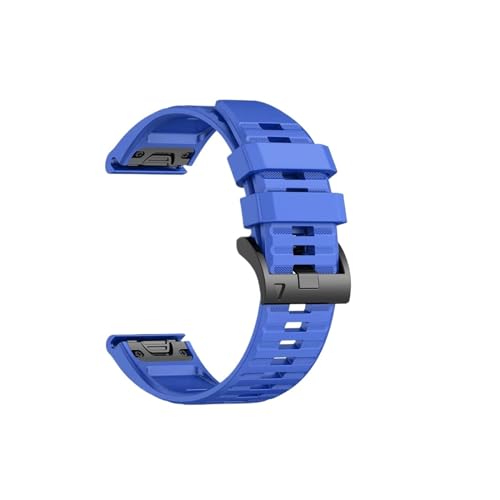 �V���R�����X�|�[�c�X�g���b�v�A�ɓK������Garmin Fenix 8 47mm/51mm/E/6 Pro/6/7/7 Pro/5/5 Plus/Forerunner 965/955/945/935�ɑΉ�(Blue,22mm)