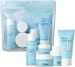 e.l.f. SKIN Holy Hydration! Kit de voyage hydratant Jet Set, ensemble de soins hydratants facile à transporter, nettoyant pour le visage, baume, crème hydratante, crème pour les yeux et crème de nuit, végan et sans cruauté