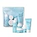 e.l.f. SKIN Jet Set Hydration Kit, set skincare idratante formato viaggio, detergente viso, balsamo, idratante, crema occhi e crema notte, prodotto vegano e non testato sugli animali