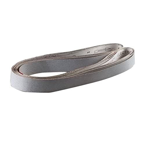 Bandas de lijado blancas de 2100x50 mm en grano 80 para rectificado de metal