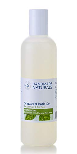 Handmade Naturals Shower and Bath Gel, Peppermint and Tea Tree