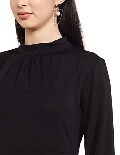 Image of Mode Women's Polyester Shift Midi Casual Dress