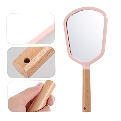 CIYODO Espelho de maquiagem portátil, espelho oval, espelho de maquiagem vintage, espelho de maquiag