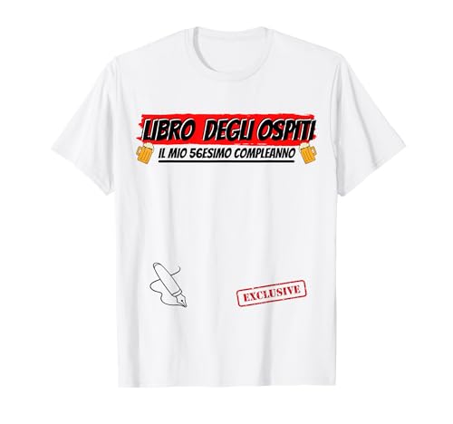 Libro de visitas para 56 años 56 cumpleaños, regalo divertido Camiseta