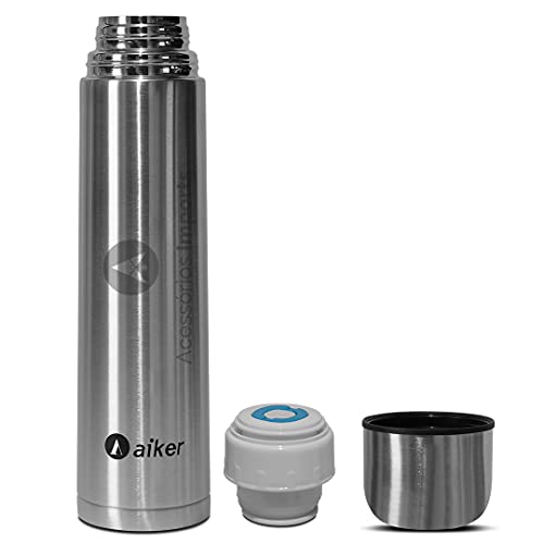 Garrafa Térmica Aço Inox Inquebrável Quente E Frio 1 Litro