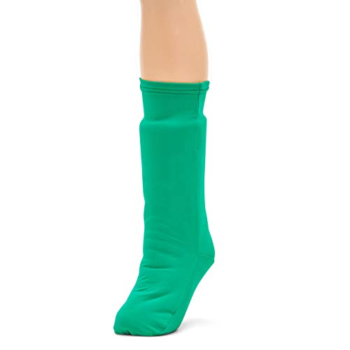 CastCoverz! Fashionable Leg Cast Cover - Festive Green - Medium Short - below The Knee - Protective, Decorative and Washable - Made in USA