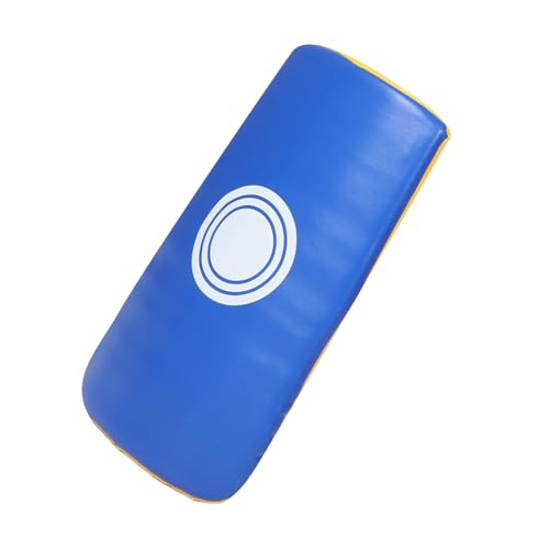 Cible taekwondo double bicolore bleu jaune avec amorti pour mains et bras