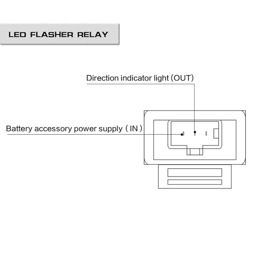 Relais LED 2 broches FLR-MFC1 12V pour résoudre les problèmes d'hyper flash