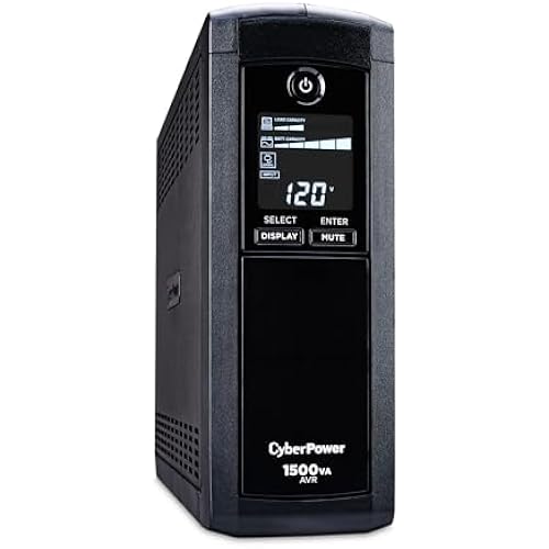 CyberPower CP1500AVRLCD Intelligent LCD UPS Battery Backup